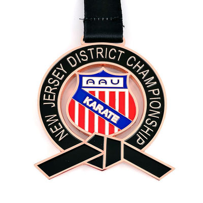 Beli Custom Taekwondo Medal Medallion Dengan Warna Diisi Enamel Lembut Dengan Pencetakan pembuatan online