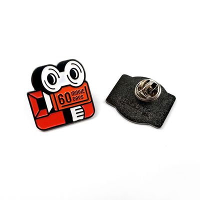Beli Lambang Promosi Enamel Lapel Pin Hitam Nikel Plating Sisi Tunggal pembuatan online