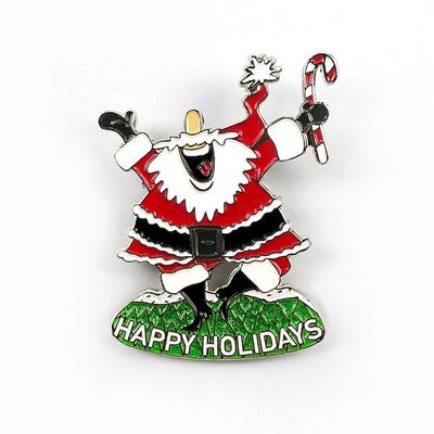 Beli 2D / 3D Santa Pin Badge dengan Safety Pin untuk Natal Half Marathon pembuatan online