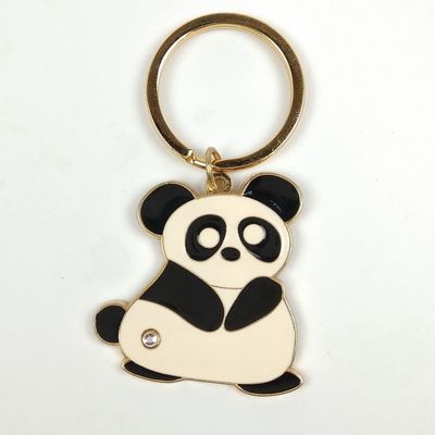 Beli Custom Panda Element Cute Couple Keychain Karikatur Logam Keychains Pribadi pembuatan online