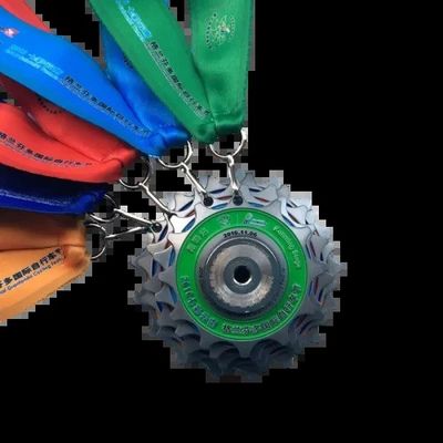 Beli Kombinasi 5 Gear Bersepeda Custom Race Medal Logo dicetak / Die Cast pembuatan online