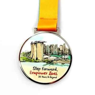 Beli Custom Insert Medal UV Printing Award dengan Kaca Transparan pembuatan online