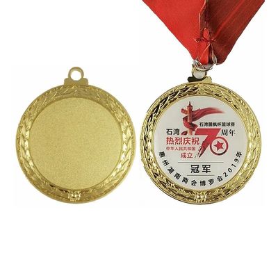 Beli Custom Embossed Blank Stock Medal Dengan Plating Warna medali besi pembuatan online