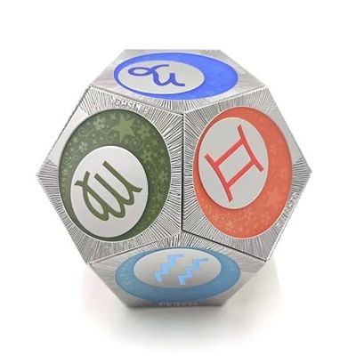 Beli Zinc Alloy Zodiak Sign Segmen Medali Pribadi Dua belas Segmen Konstelasi pembuatan online