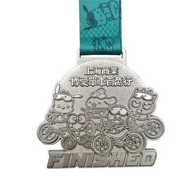 Beli Zinc Alloy Die Hit Sand Blasting Medali Bersepeda pembuatan online