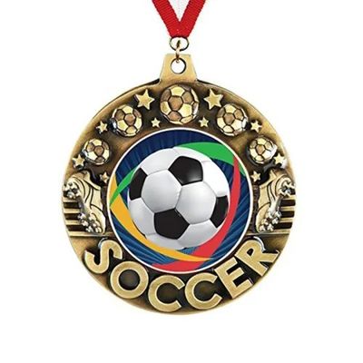 Beli Medali Penghargaan Sepak Bola Stok yang Diukir untuk Pembelian Besar pembuatan online