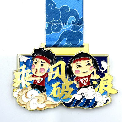 Beli Soft Enamel Customized Virtual Running Medal Bentuk Khusus Untuk KidS Award pembuatan online