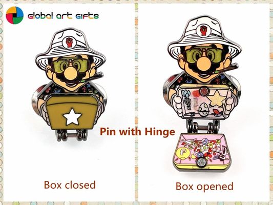 Beli Super Mario Cartoon Adventurer Unik Hinged Lapel Pin pembuatan online