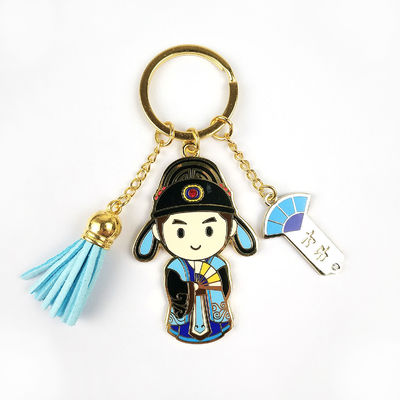 Beli Rantai Kunci Enamel Metal Bulat Custom Untuk Bangunan Tim Bisnis pembuatan online