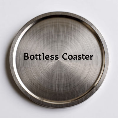 Beli Antique Silver Brushed Bottle Coaster Perlindungan Elegant Untuk Botol pembuatan online