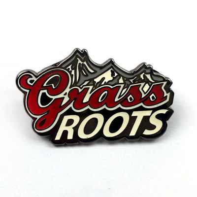 Beli Promosi Black Finish Hard Enamel Pin Badge Dengan Rubble Clutch Tingkatkan Merek Anda pembuatan online