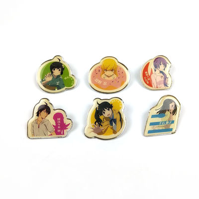 Standar Tinggi Offset Cetak Kartun Lapel Pin ODM / OEM Untuk Acara