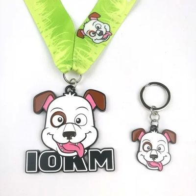 10KM Zinc Alloy Running Medal Cartoon Medal Anjing Acara Pribadi